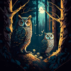 Mystical Owls #174