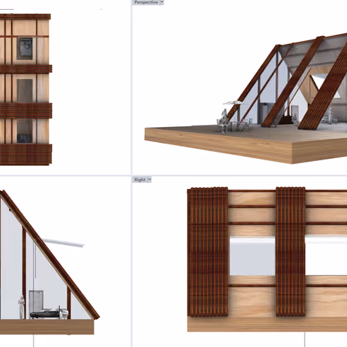 Wood cabin by Metaverse Architects.Ca