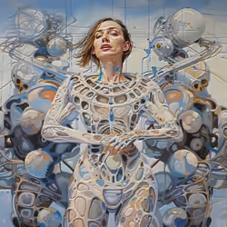 Human With Background Abstraction