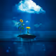 The Boy with a Yellow Umbrella