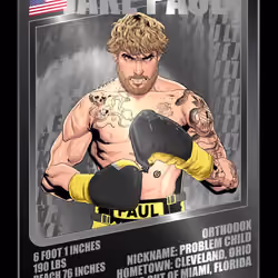 Jake Paul's Boxing Rookie Card #27/69