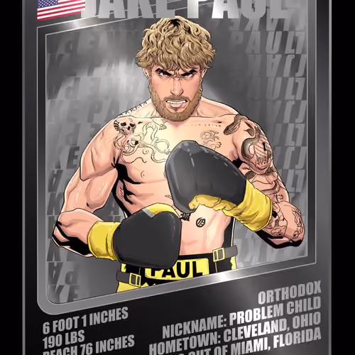 Jake Paul's Boxing Rookie Card #20/69