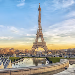 In front of Eiffel Tower