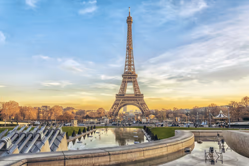 In front of Eiffel Tower