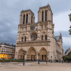 In front of Cathedrale Notre-Dame de Paris