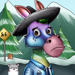 Sombrero Donkey #1308
