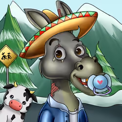 Sombrero Donkey #2554