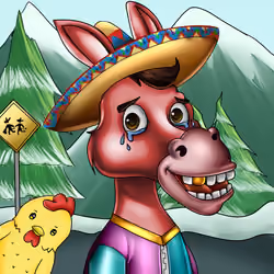 Sombrero Donkey #642