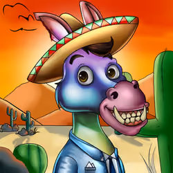Sombrero Donkey #1475
