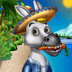 Sombrero Donkey #2559