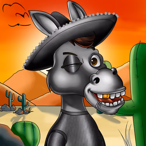 Sombrero Donkey #858