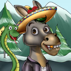 Sombrero Donkey #1505