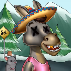 Sombrero Donkey #1305
