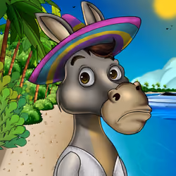 Sombrero Donkey #1706