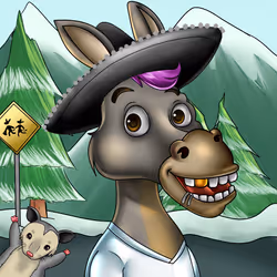 Sombrero Donkey #638
