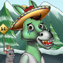 Sombrero Donkey #387