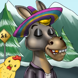 Sombrero Donkey #1418