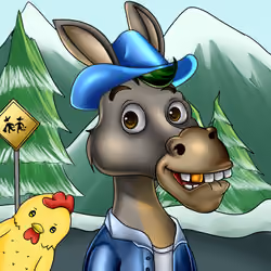 Sombrero Donkey #1329