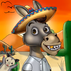 Sombrero Donkey #110