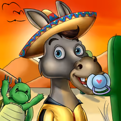 Sombrero Donkey #386