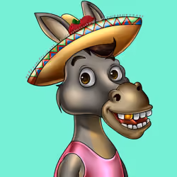 Sombrero Donkey #419