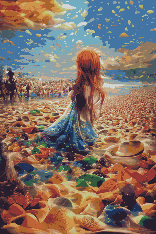 This beach is made of stardust