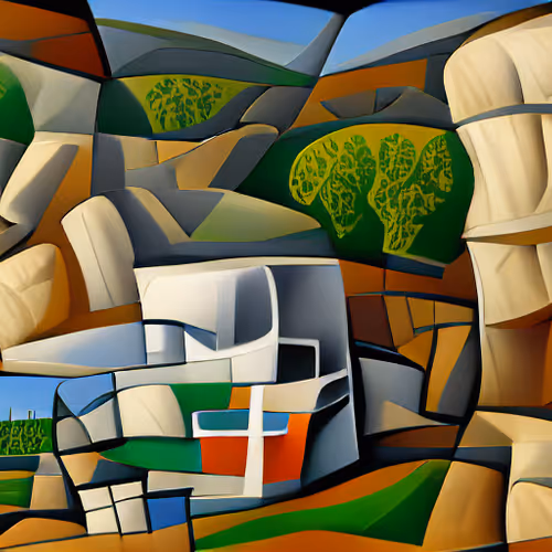 Cubist Landscape 8