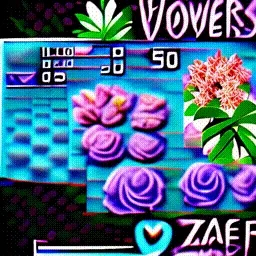 Vaporwave Flowers 3