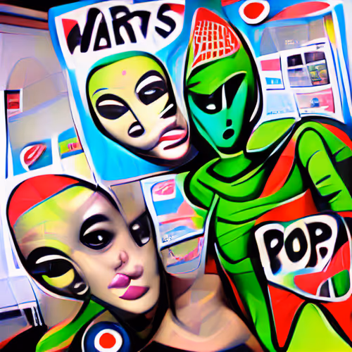 Pop Art Aliens 1