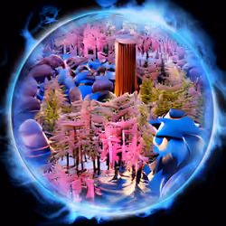 Computer Generated Sequoias