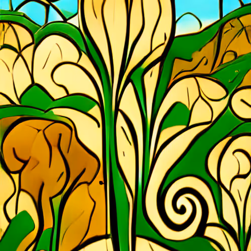 Art Nouveau Landscape 5