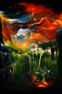 One reality impinging on another