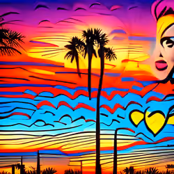 Pop Art Sunset 2
