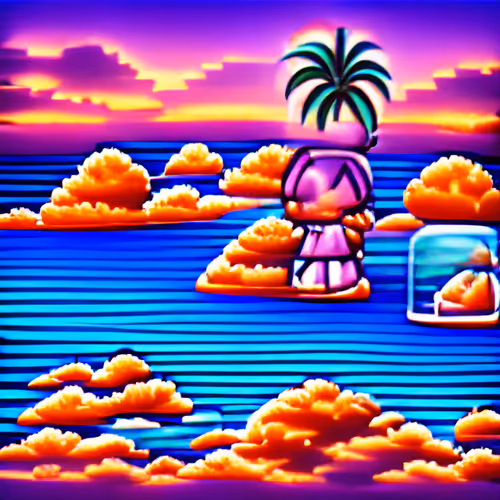 Vaporwave Sunset 5