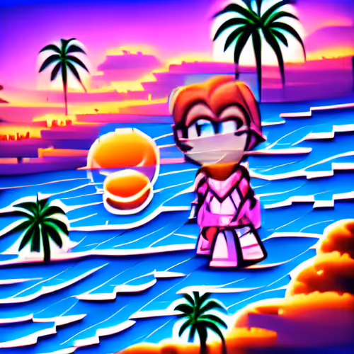 Vaporwave Sunset 4