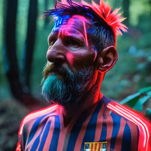 Forest Encounters Neon Cruising