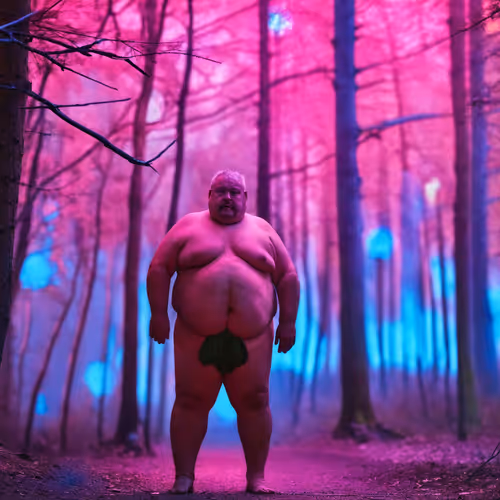 Forest Encounters Neon Cruising