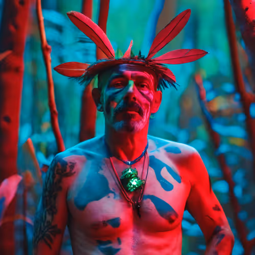 Forest Encounters Neon Cruising