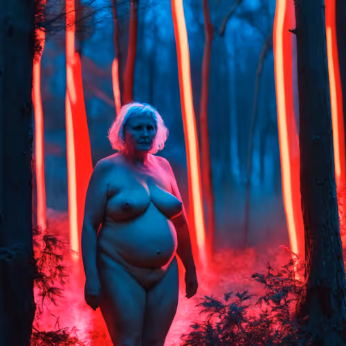 Forest Encounters Neon Cruising