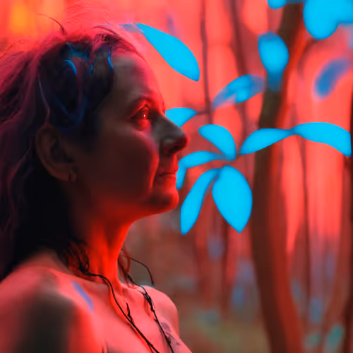 Forest Encounters Neon Cruising