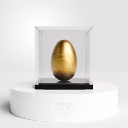 golden egg sculpture #76