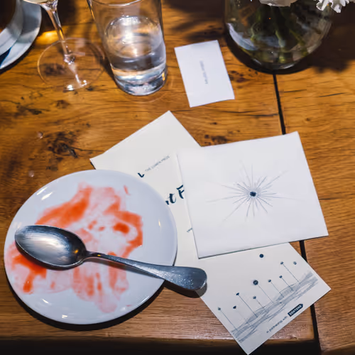 Fahad Karim, Napkin #4, (The wheel of Lumen friendships), 2024