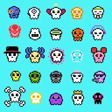 Kawaii SKULL GIFS COLLECTION 15