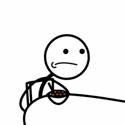 Preparing to eat shit