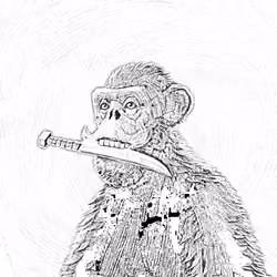 Sketchy Old Ape #538