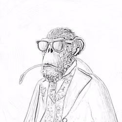 Sketchy Old Ape #706
