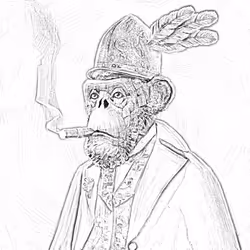 Sketchy Old Ape #710
