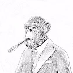 Sketchy Old Ape #709