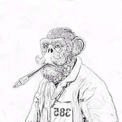 Sketchy Old Ape #288