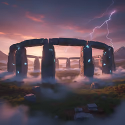 Cities of the Empire of Dja #010 — Ancient stone circle ritual site